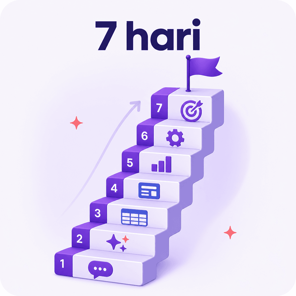 7 hari, tokomu mulai jalan sendiri