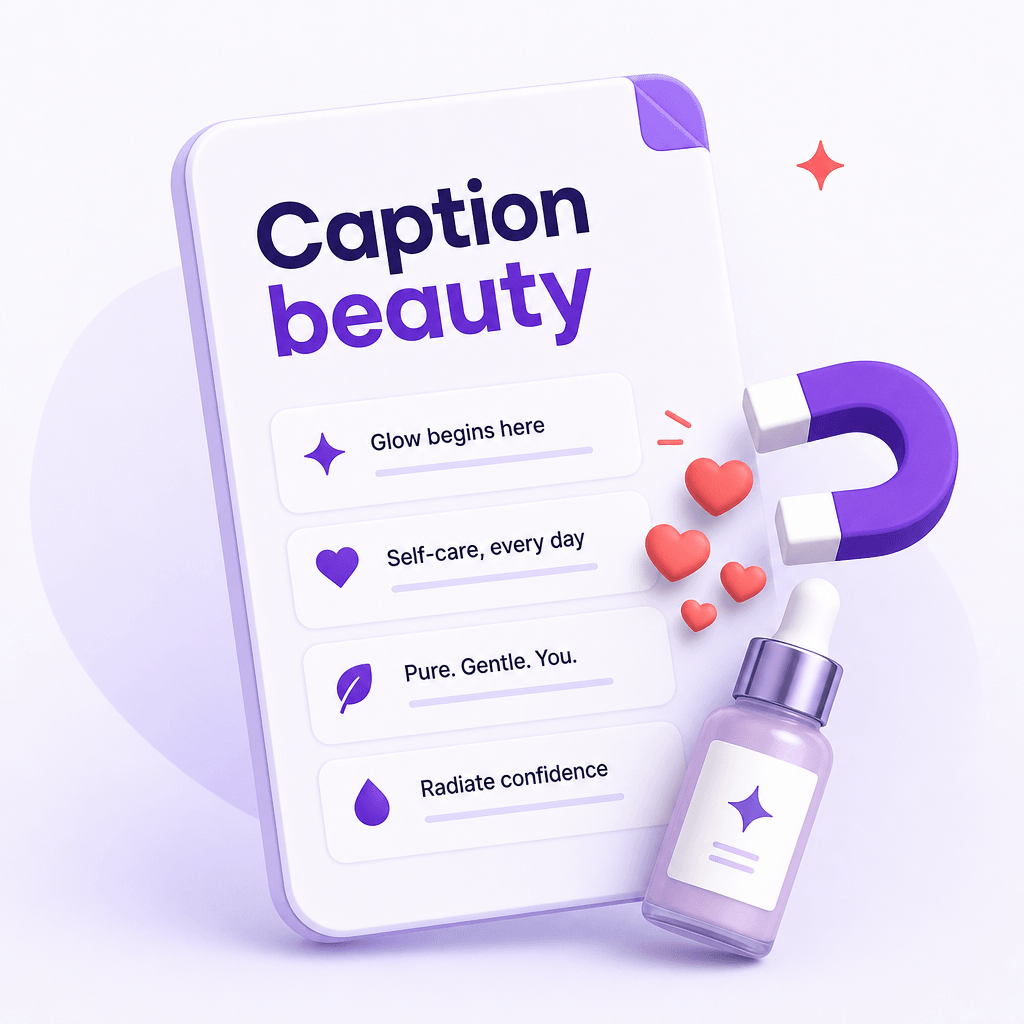 Caption + hook swipe-file skincare/beauty seller