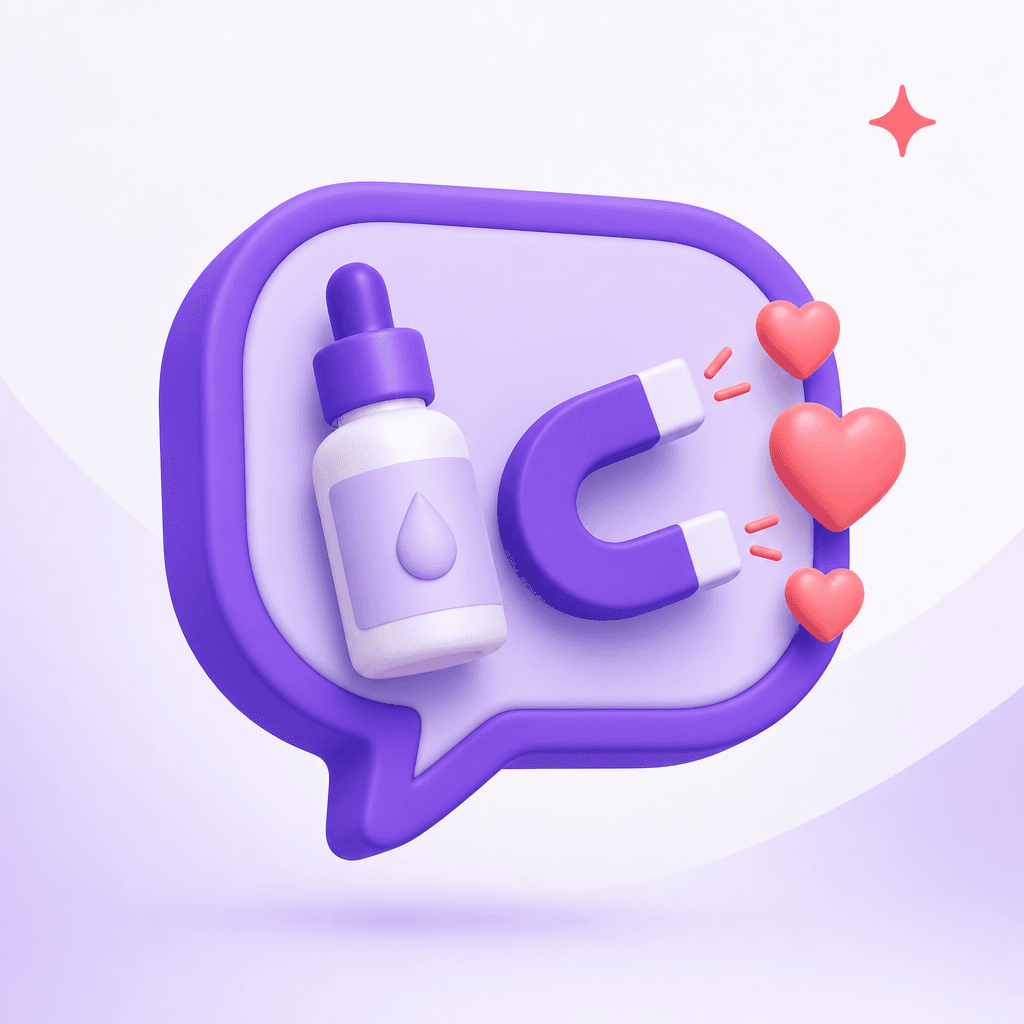 Caption + hook swipe-file skincare/beauty seller