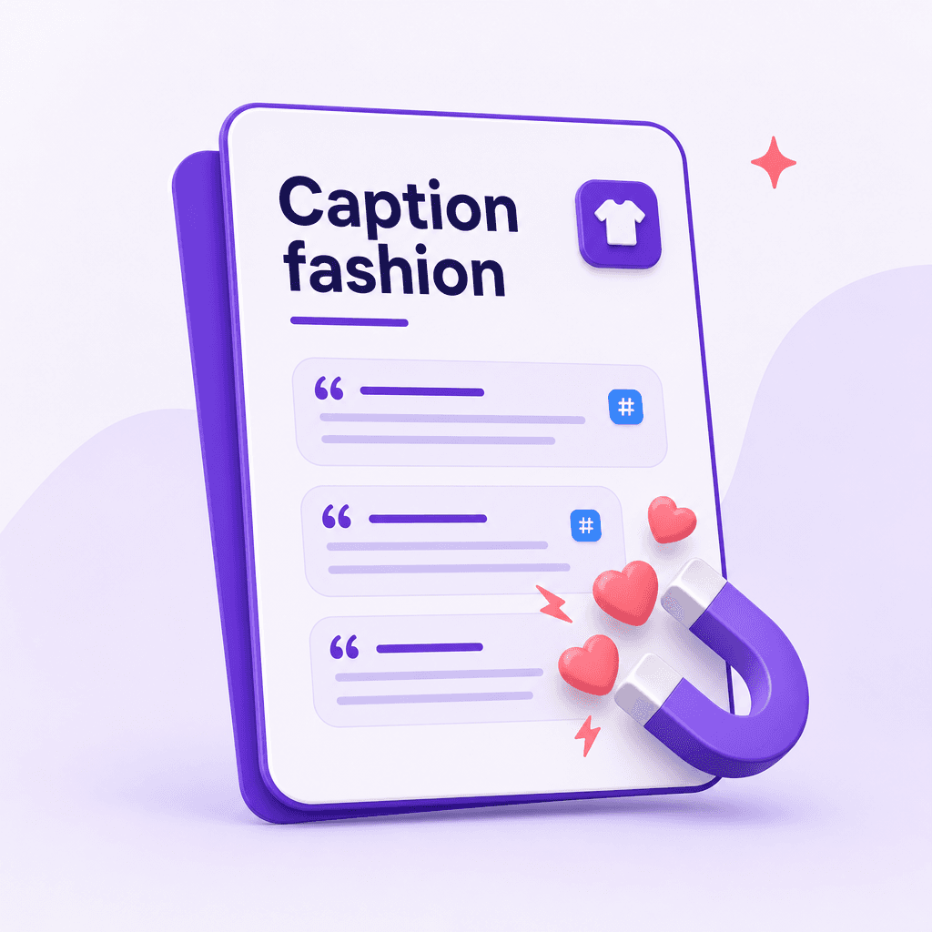 Caption + hook fashion seller