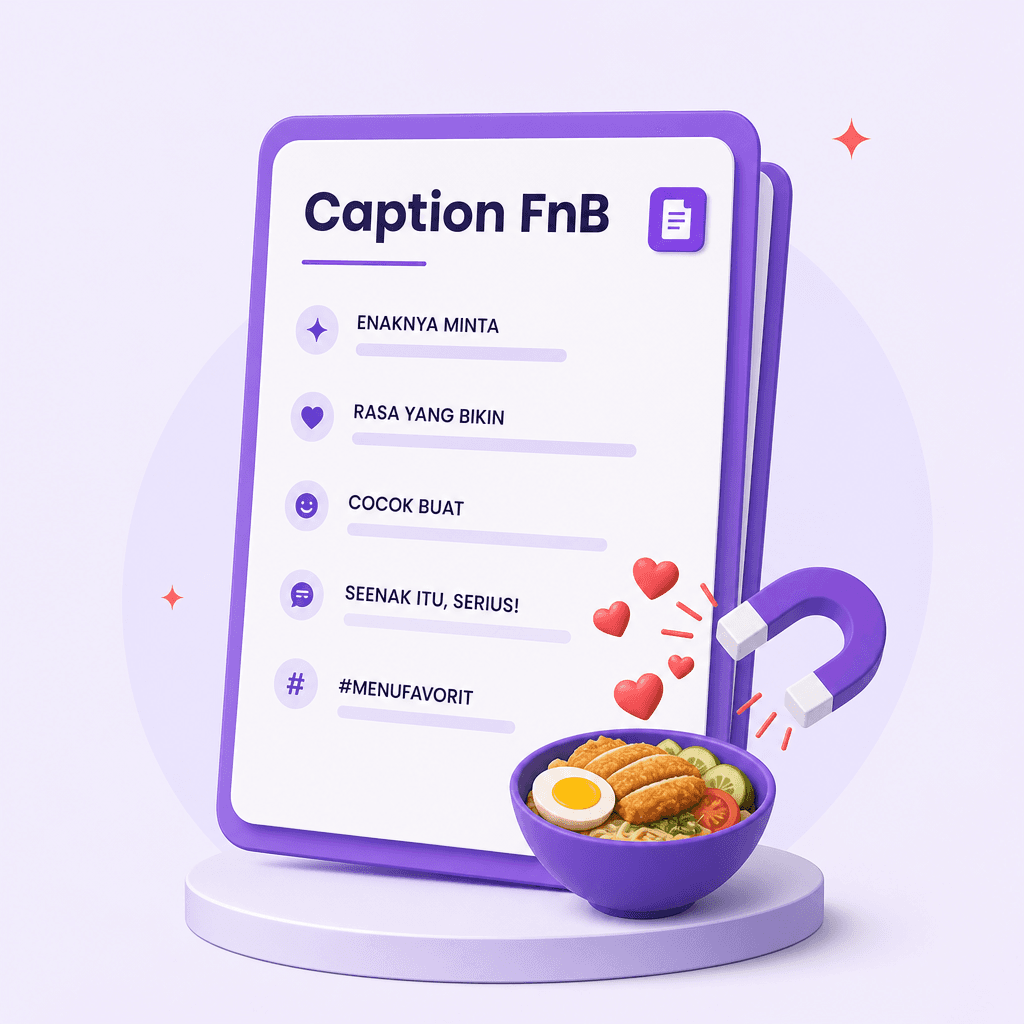 Caption + hook makanan seller F&B