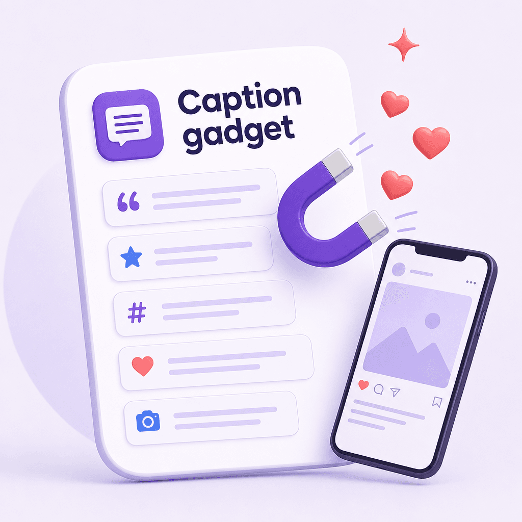 Caption + hook gadget seller