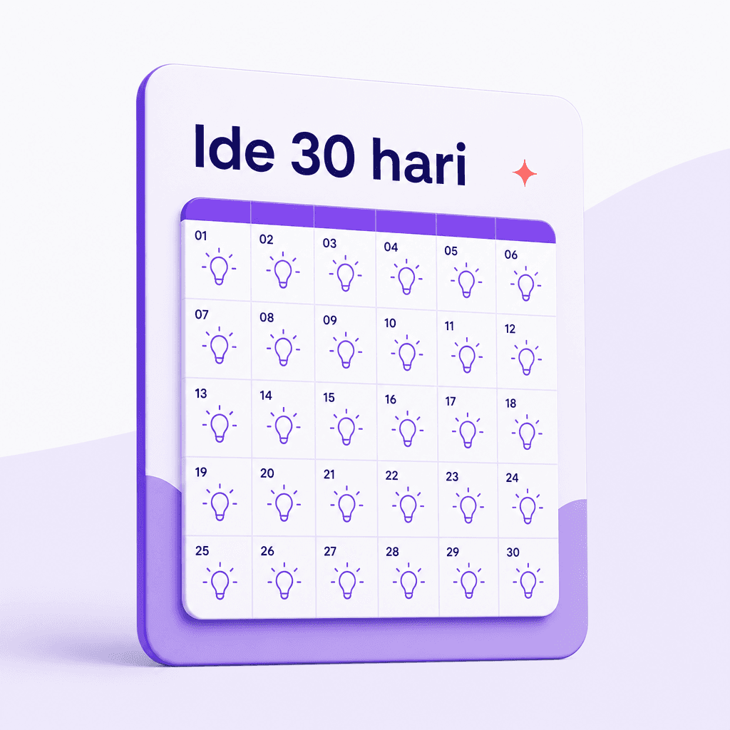 Bank ide konten 30 hari seller