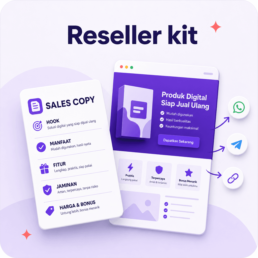 Digital starter + reseller kit — jualan produk digital dari nol