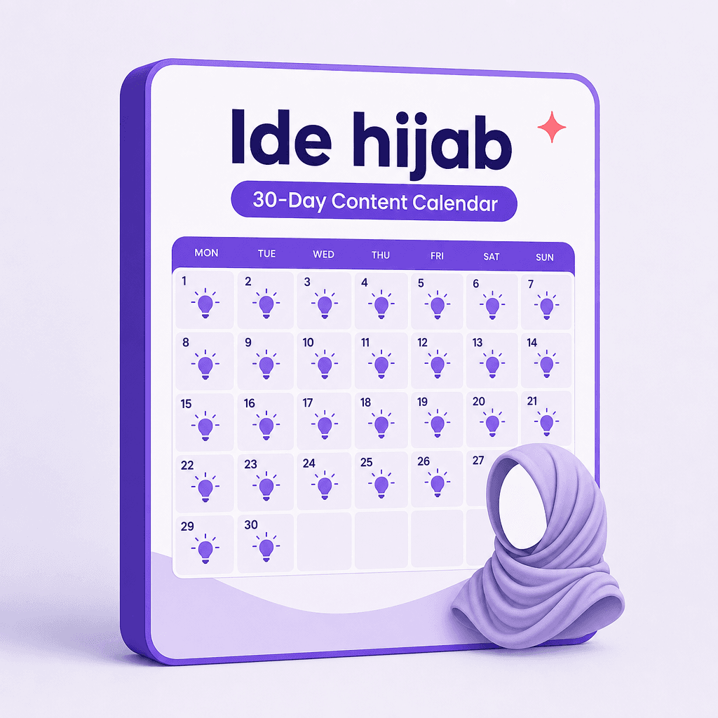 Bank ide konten 30 hari toko hijab