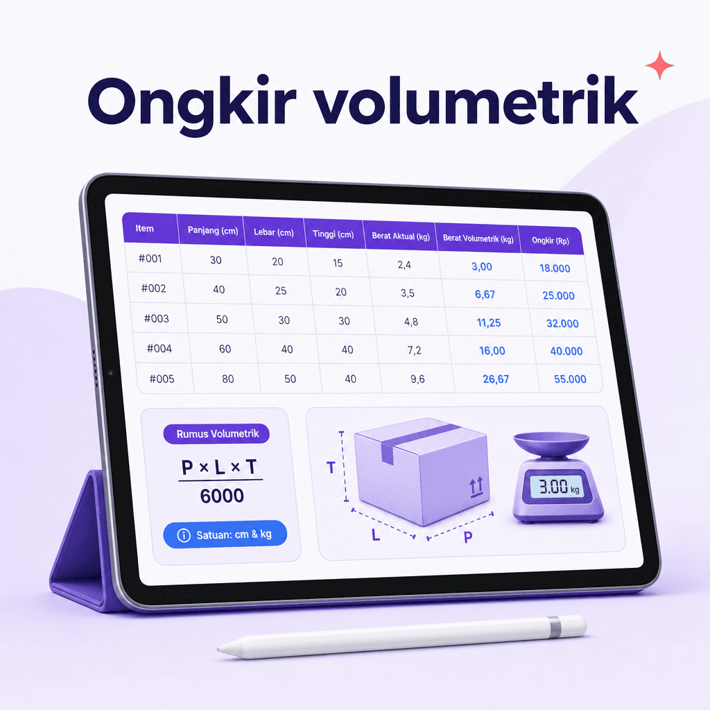 Kalkulator ongkir volumetrik