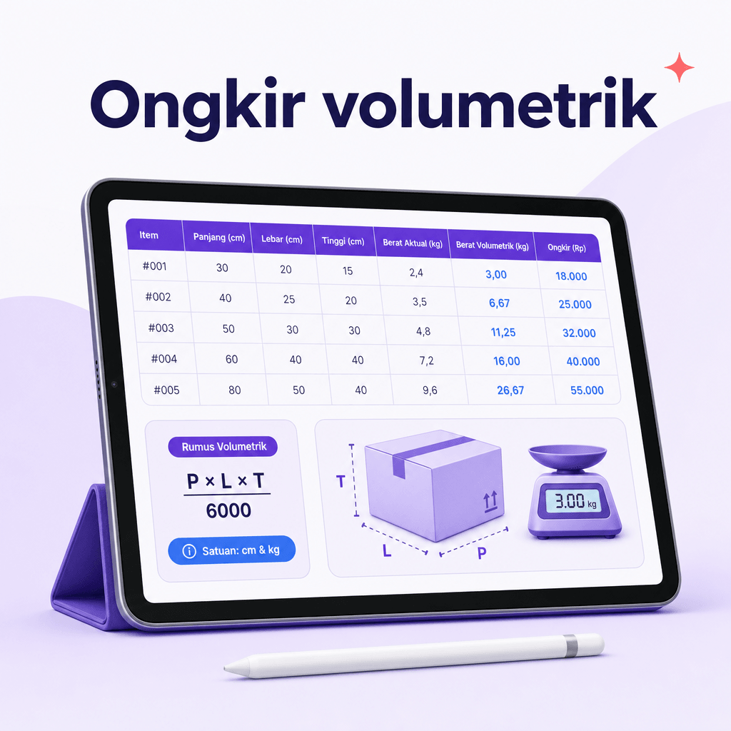 Kalkulator ongkir volumetrik