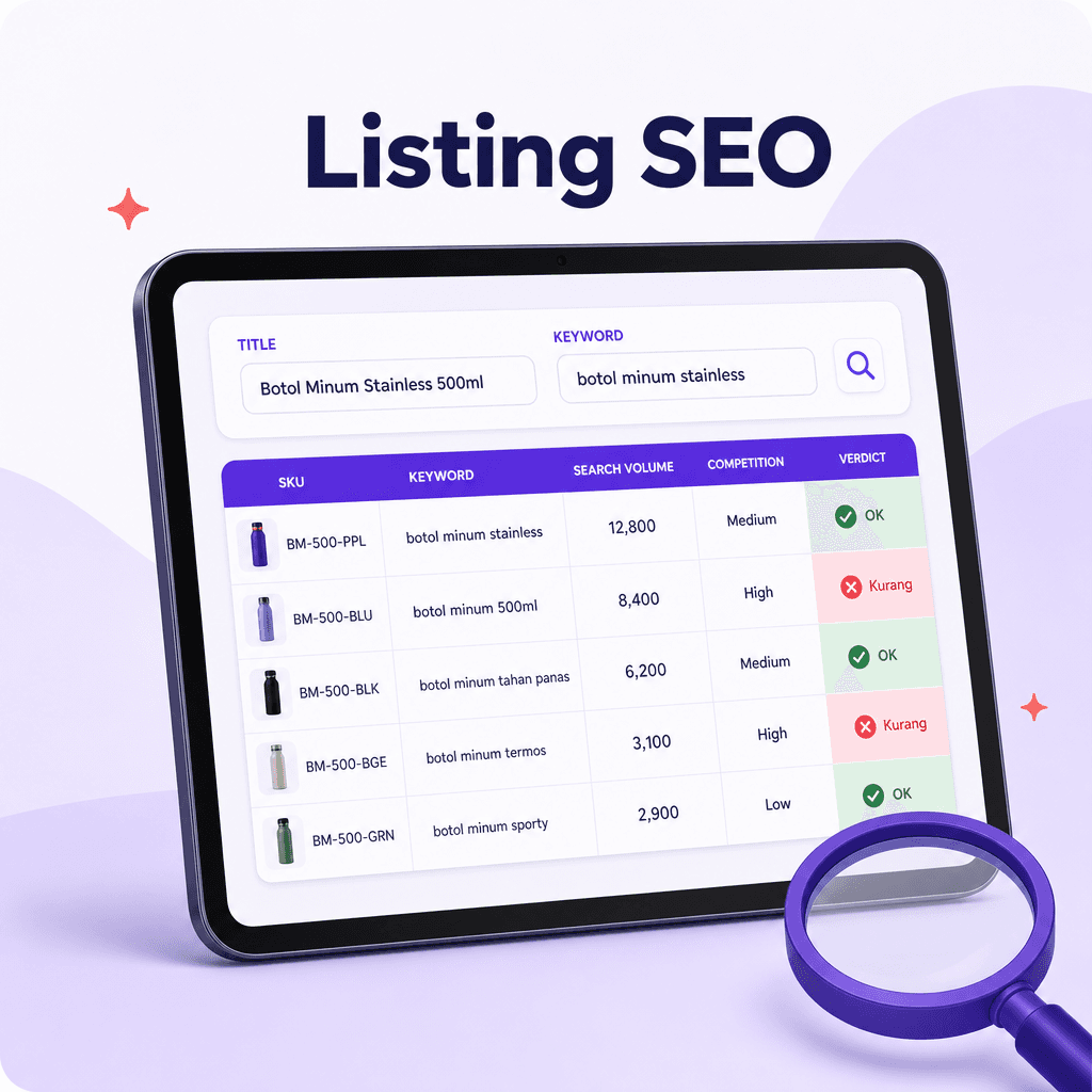 Listing SEO & SKU optimizer