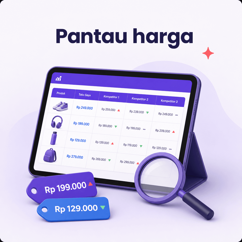 Pantau harga kompetitor