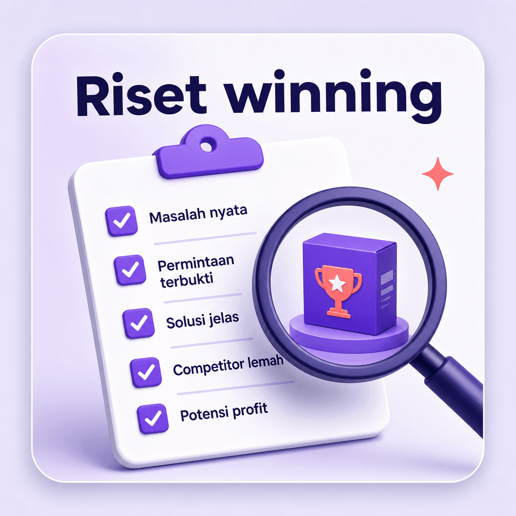 Riset produk winning checklist