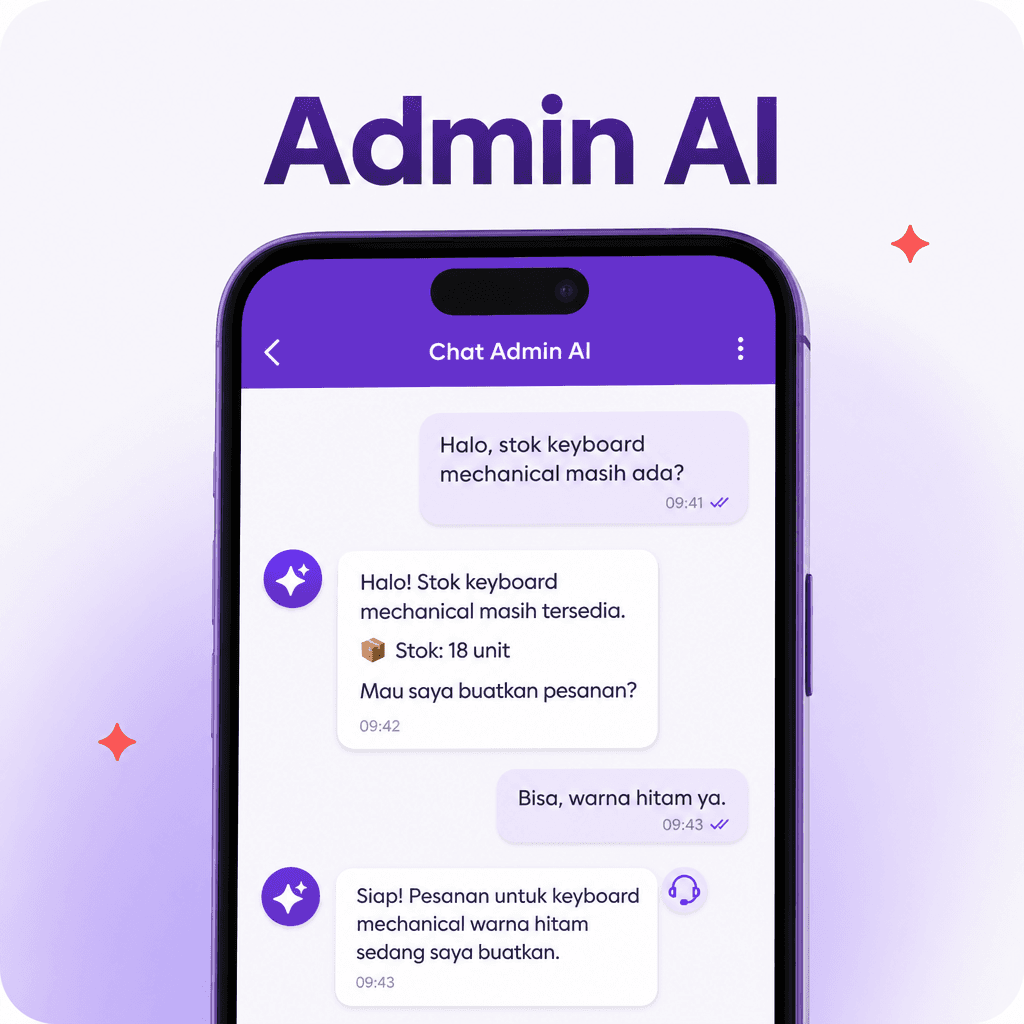 Suruh AI jadi admin tokomu