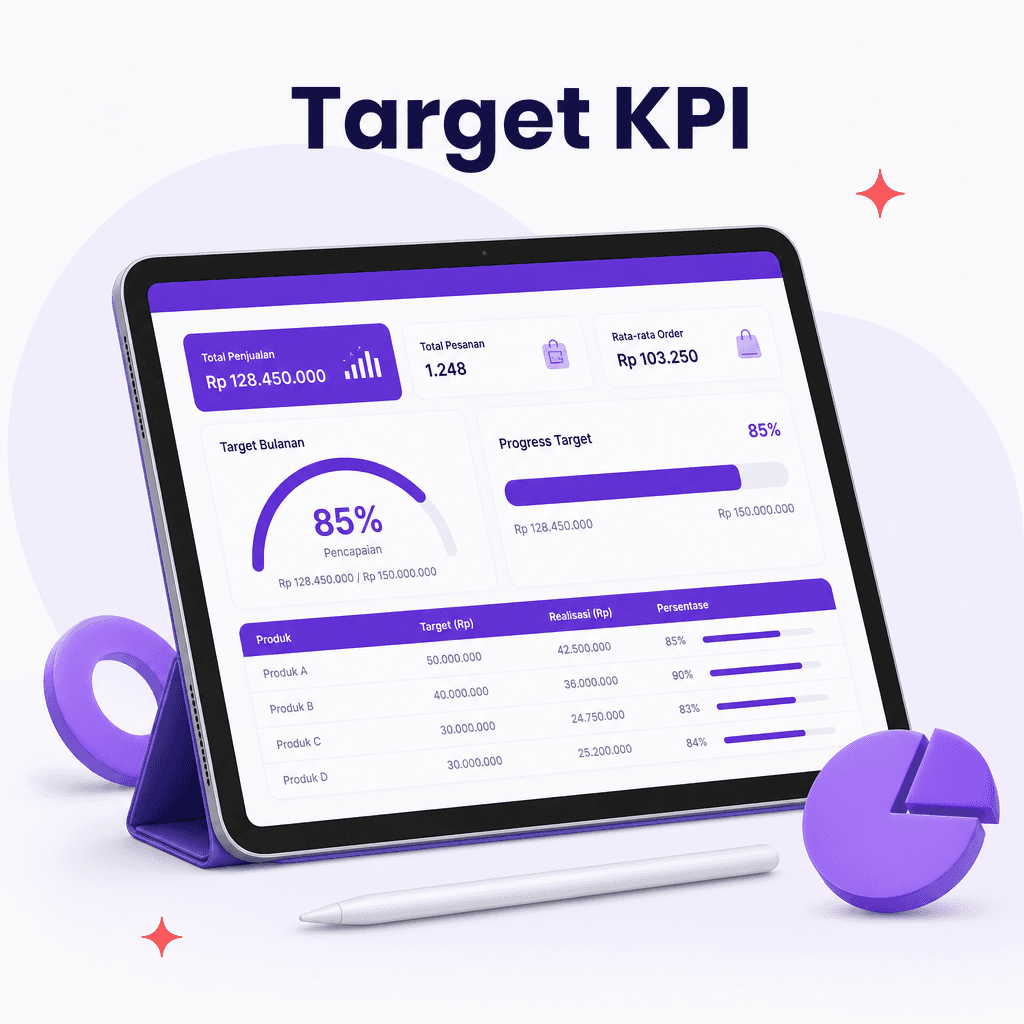 Target & KPI toko bulanan