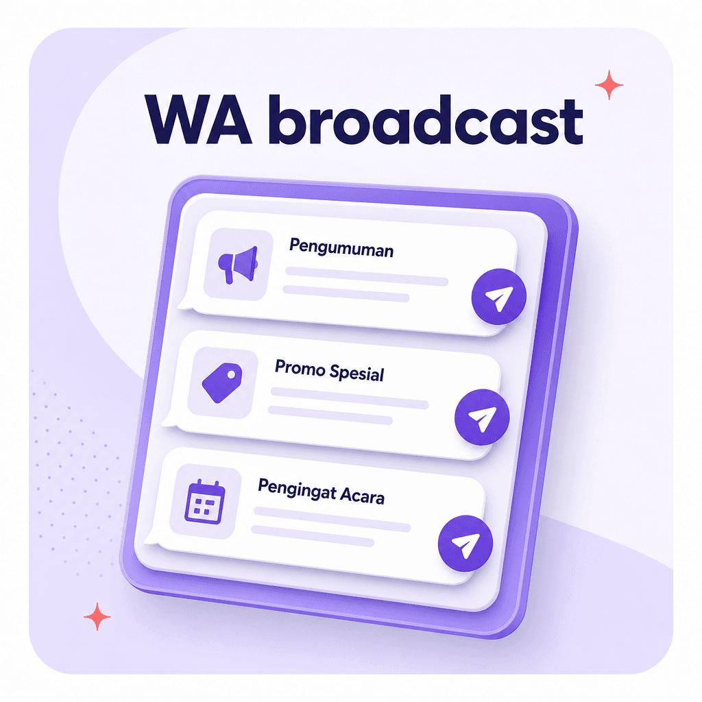 WA broadcast jualan pack