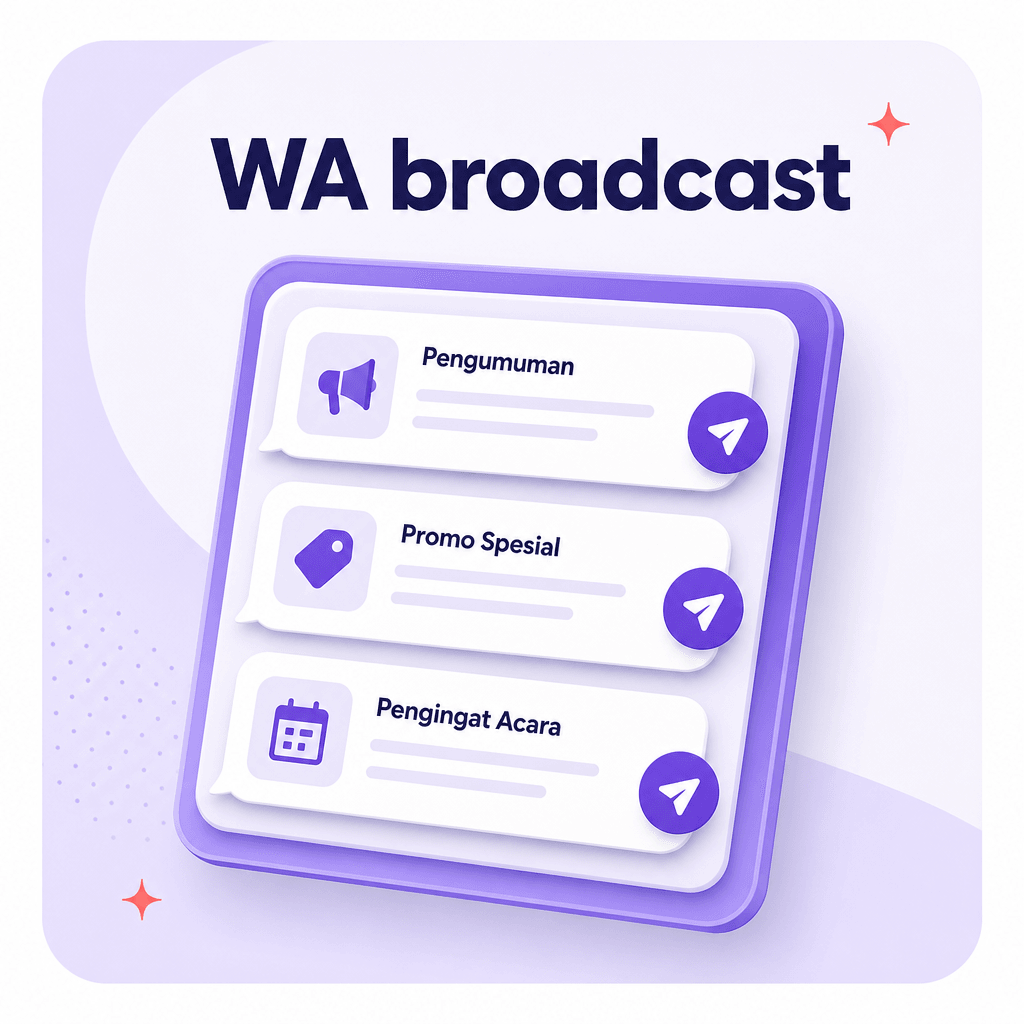 WA broadcast jualan pack