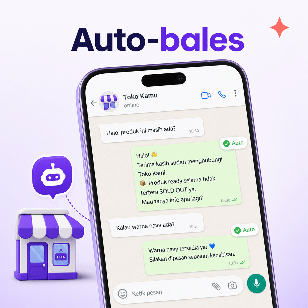 WhatsApp toko yang bales sendiri